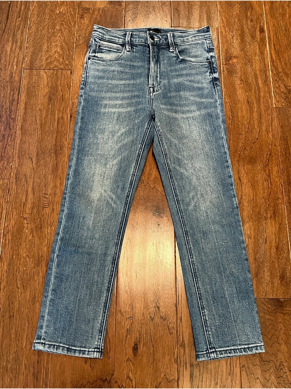 MOTHER Blue Straight Jeans Size 27